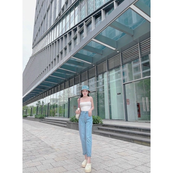 ÁO THUN 2 DÂY NHIỀU MÀU BASIC (hàng 2 lớp) MS90100