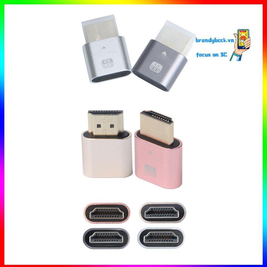 Đầu cắm giả lập ảo hóa màn hình khóa có thể tương thích với HDMI độ phân giải siêu cao 4K BK
