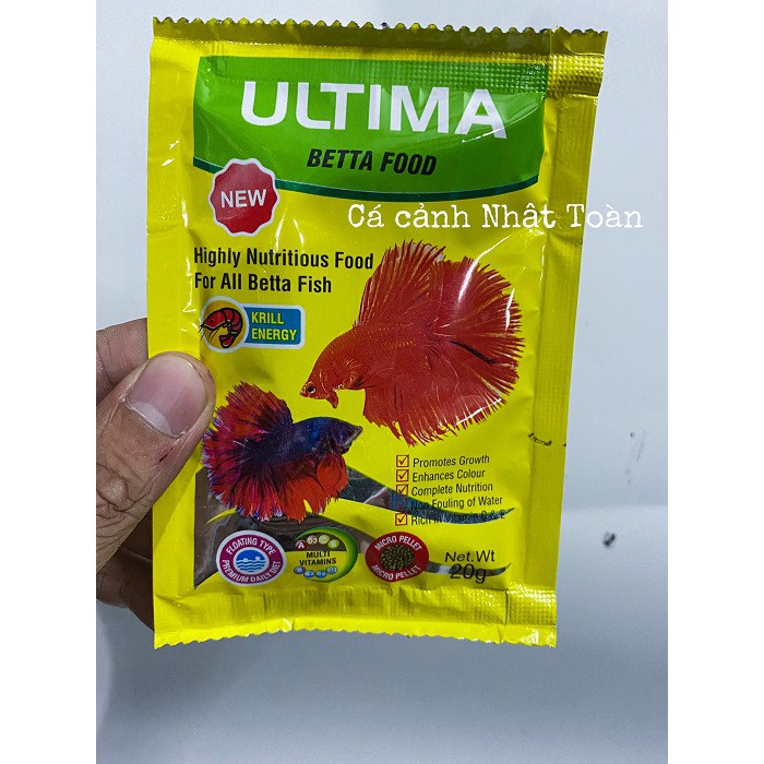 THỨC ĂN ULTIMA BETTA FOOD TAIYO 20G CHUYÊN CHO CÁ LIA THIA