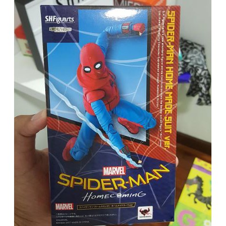 🌟GIÁ HỦY DIỆT🌟 Mô Hình Người Nhện Spider Man Homemade Suit Homecoming SHF - S.H. Figuarts Full Box