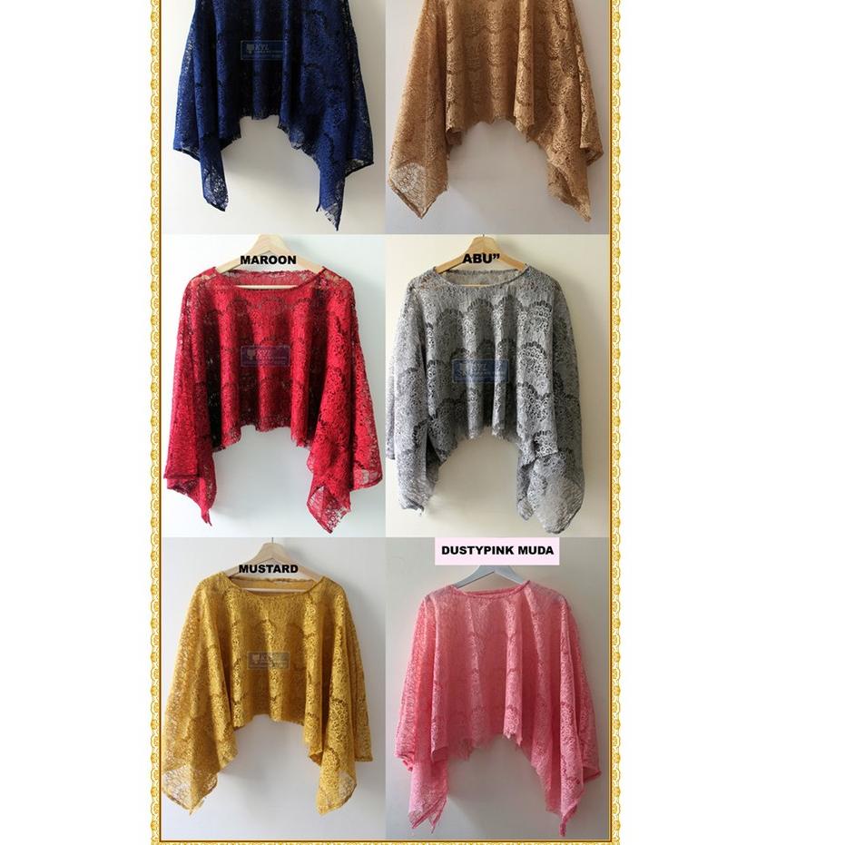 Áo Choàng Thổ Cẩm Ren Lấp Lánh Dày Mới ✔
