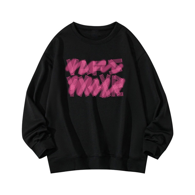 NRVP Áo thun tay dài oversize in họa tiết phong cách Hàn Quốc cho nữ