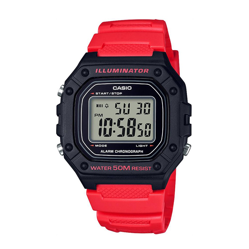 Đồng Hồ Nam Casio Dây Nhựa Trẻ Trung W-218H-4BVDF Chính Hãng