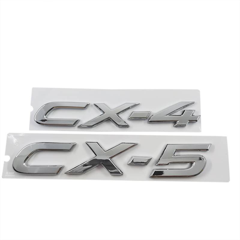 1 Miếng Dán Logo Bằng ABS Chrome CX4 CX5 Thay Thế Cho Xe Hơi MAZDA CX-4 CX-5