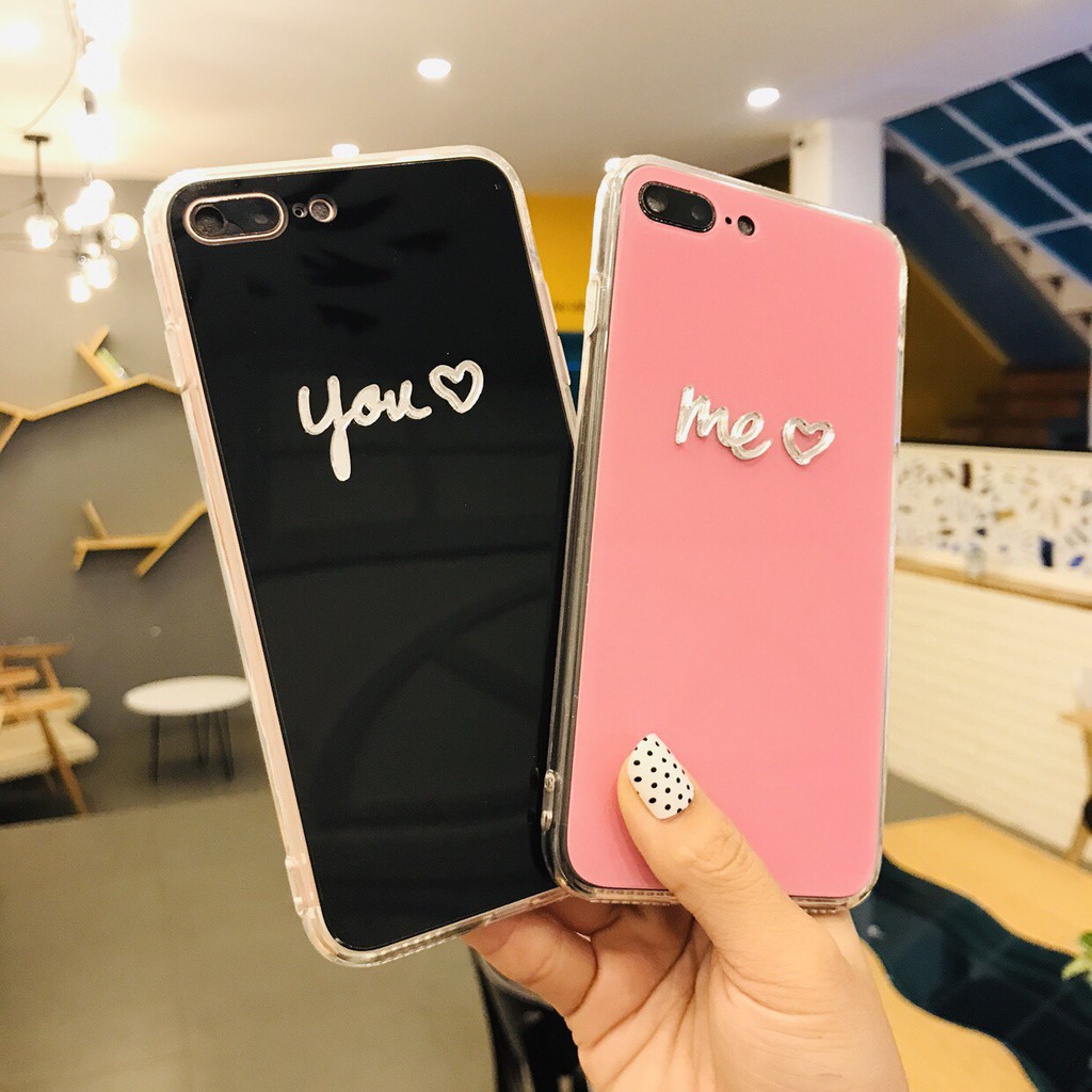 [ IPHONE ] Ốp Lưng You, Me Gương 3D - Lưng Silicon Giả Kính, Chữ Gương - C030 | BigBuy360 - bigbuy360.vn