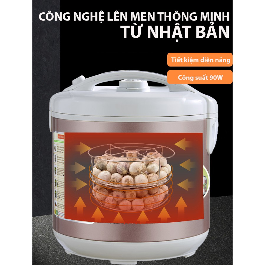 Máy làm tỏi đen Fuki New FK-909 dòng cao cấp loại 5L (tím bạc)