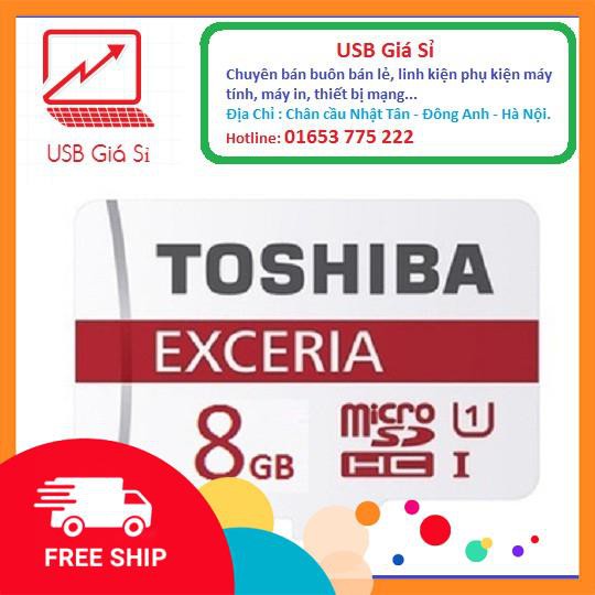 THẺ NHỚ 8GB TOSHIBA EXCERIA MICRO SDHC CLASS 10 48MB/S
