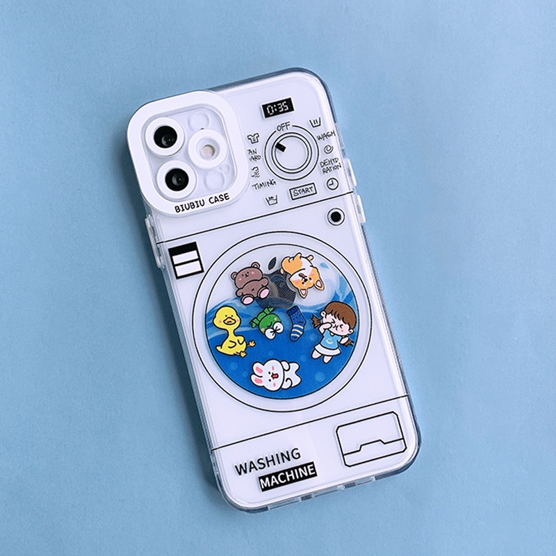 Ốp Điện Thoại Hình Máy Giặt Dễ Thương Cho IPhone 13 Pro Max 13 Mini 12 Pro Max 12 11 IPhone 6s 7 8 Plus XR Max