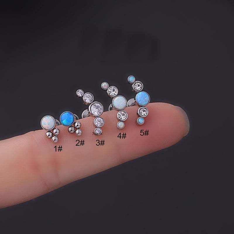 1 Khuyên Xỏ Tai Bằng Thép Không Gỉ Cá Tính