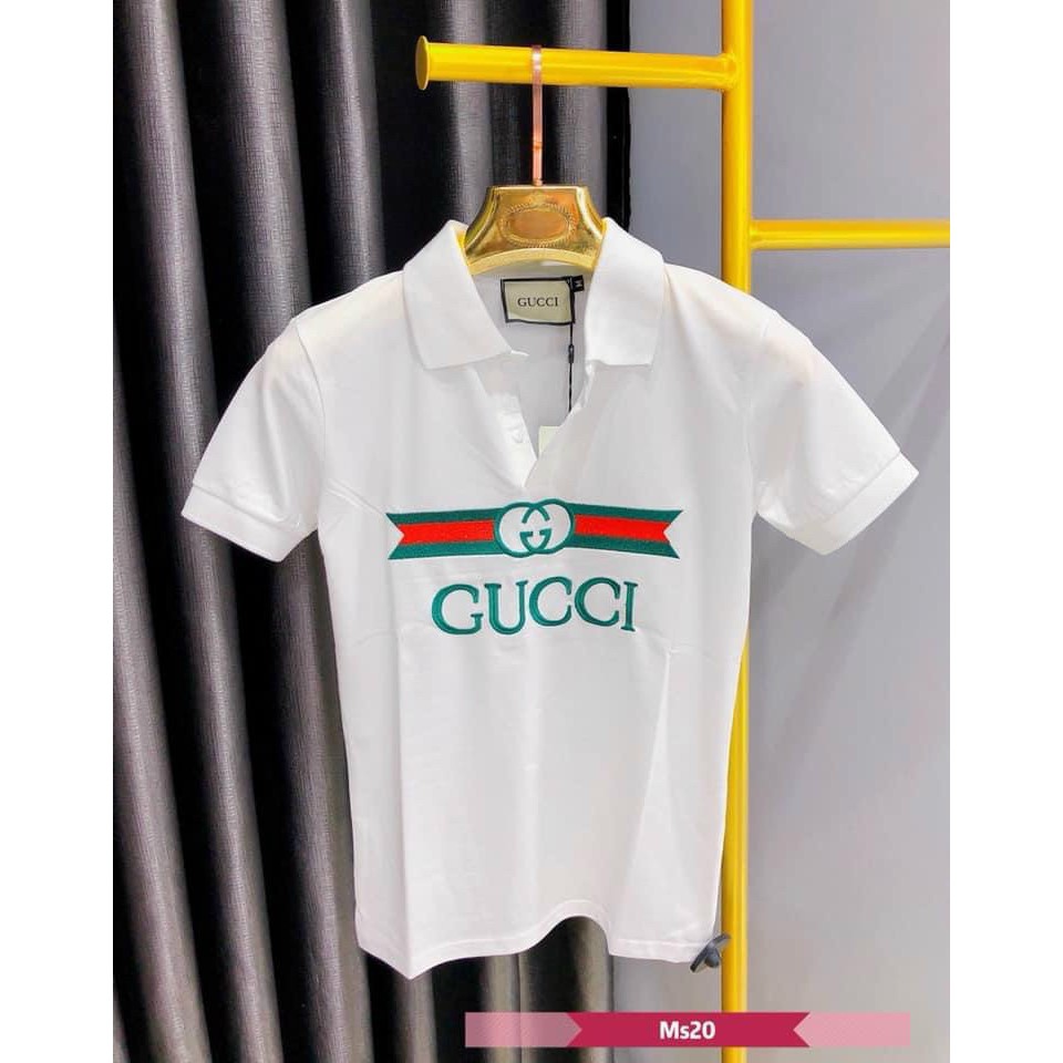 [Mã FAMAYMA giảm 10K đơn 50K] Áo Thể Thao Nam GUCCI vải thun lạnh thoáng mát, co giãn, chuẩn form màu Đen Trắng