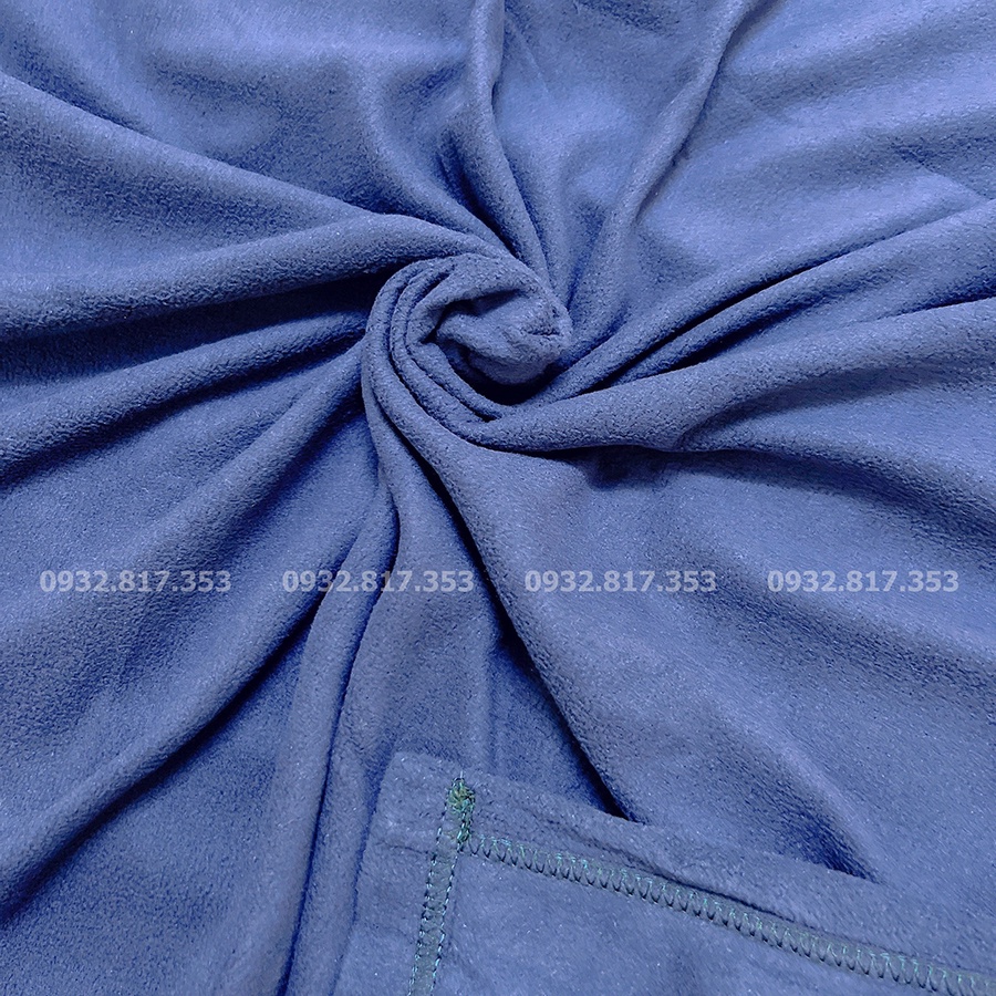 Chăn văn phòng giả rẻ, làm chăn hè tiện lợi chất liệu Nỉ mềm mại kích thước 1m5 x1m8