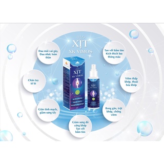 XỊT XƯƠNG KHỚP VIMOS giảm đau mỏi xương khớp tê bì chân tay bong gân cổ vai gáy đau cơ đau lưng