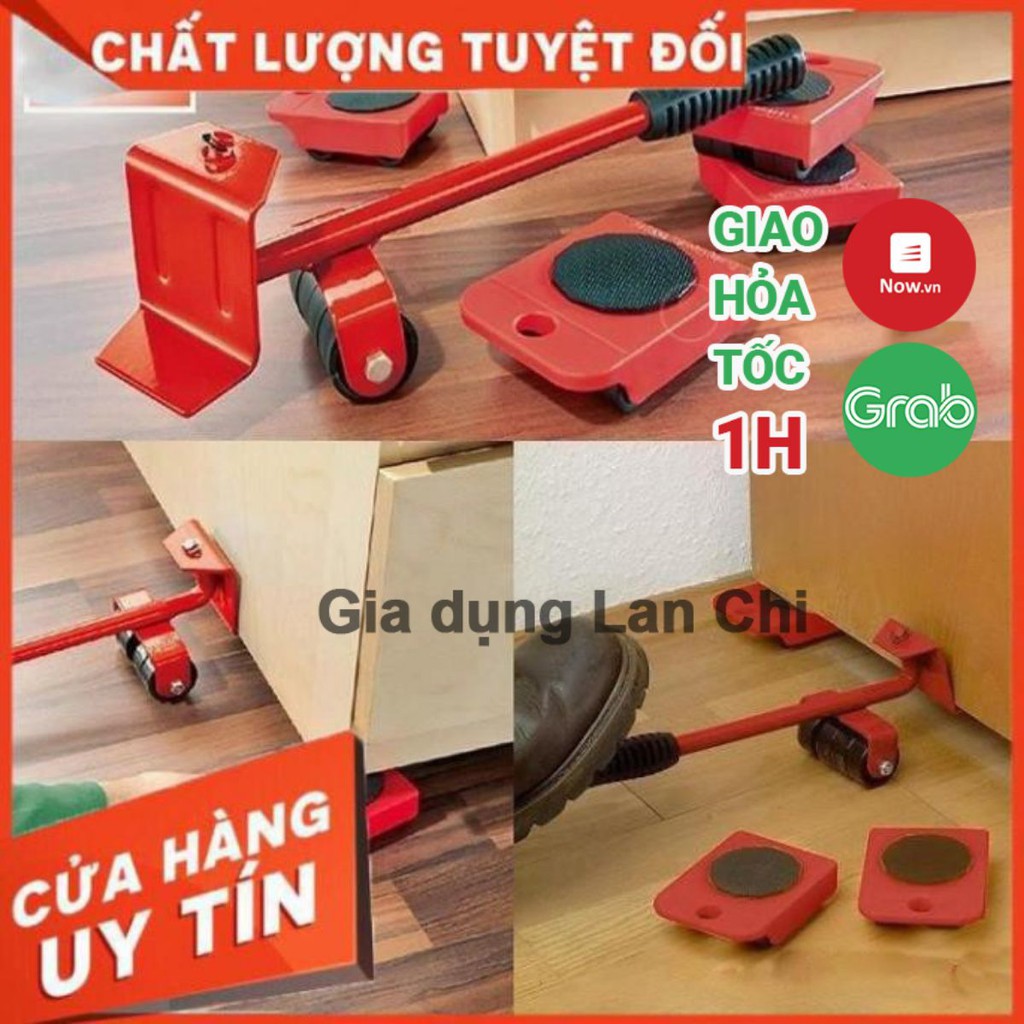 [Loại 1 tốt nhất] Bộ dụng cụ nâng, di chuyển vật nặng - Kit kích nâng đồ nặng thông minh