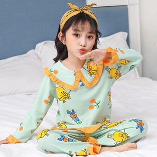Bộ Đồ Ngủ Thời Trang Xuân Thu Dành Cho Bé Gái❤Bộ Đồ Công Chúa Dài Tay Xinh Xắn Dành Cho Bé Gái❤Bộ Đồ Mặc Nhà Hoạt Hình Đáng Yêu