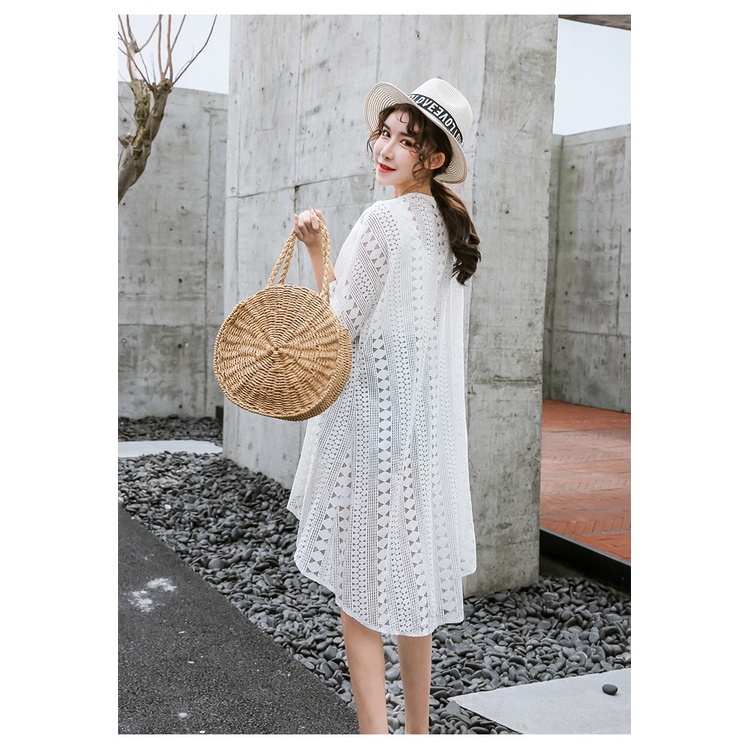 Áo khoác cardigan ren mỏng dáng dài phong cách Bohemian thời trang mùa hè 2021 cho nữ
 | BigBuy360 - bigbuy360.vn