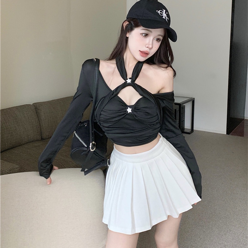 Áo Thun Tay Dài Dáng Ôm Thời Trang Cho Nữ