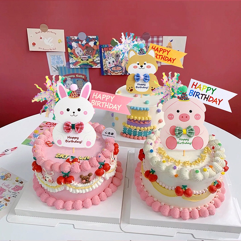 [SIÊU RẺ❤️] – Que cắm động vật - Trang trí bánh sinh nhật bánh kem