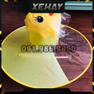 Áo mưa con vịt, ao mưa trẻ em, áo mưa ngộ nghĩnh, áo mưa dễ thương,
