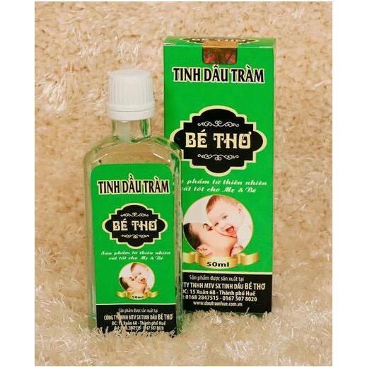 Tinh dầu tràm Bé Thơ dùng cho trẻ sơ sinh,sản phụ sau sinh, người cao tuôi loại 50 -100ml(hàng Việt Nam)