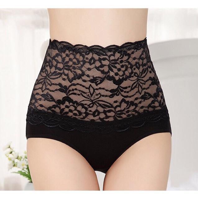 Set 5 Quần Lót Nữ Cỡ Đại(60-72kg) Cạp Cao Kèm Gen Bụng,.