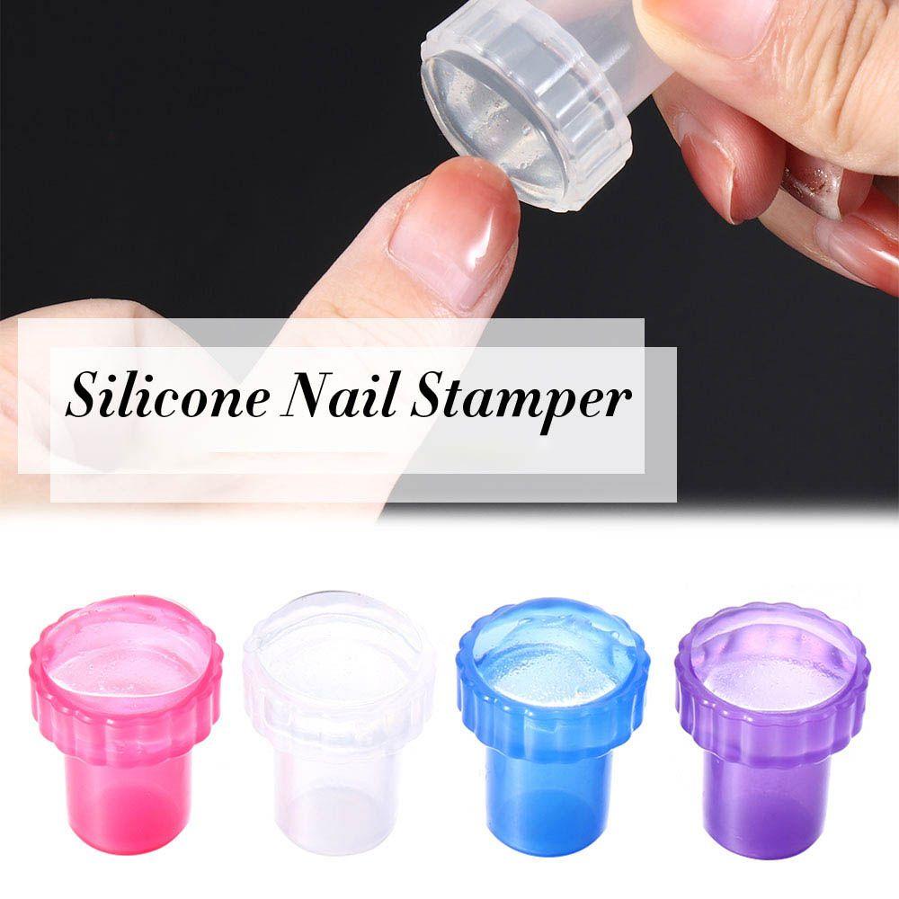 Set 3 Con Dấu Silicone Trong Suốt Trang Trí Móng Tay