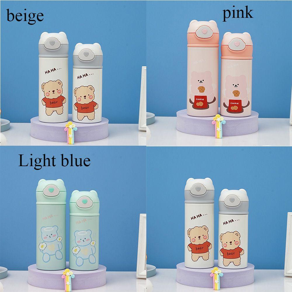 PISTA Bình Nước Giữ Nhiệt Hình Gấu Hoạt Hình 420ml