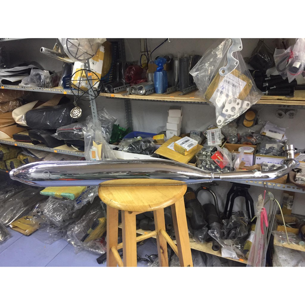 Ống xã  logo hình cánh chim cho xe cub các loại