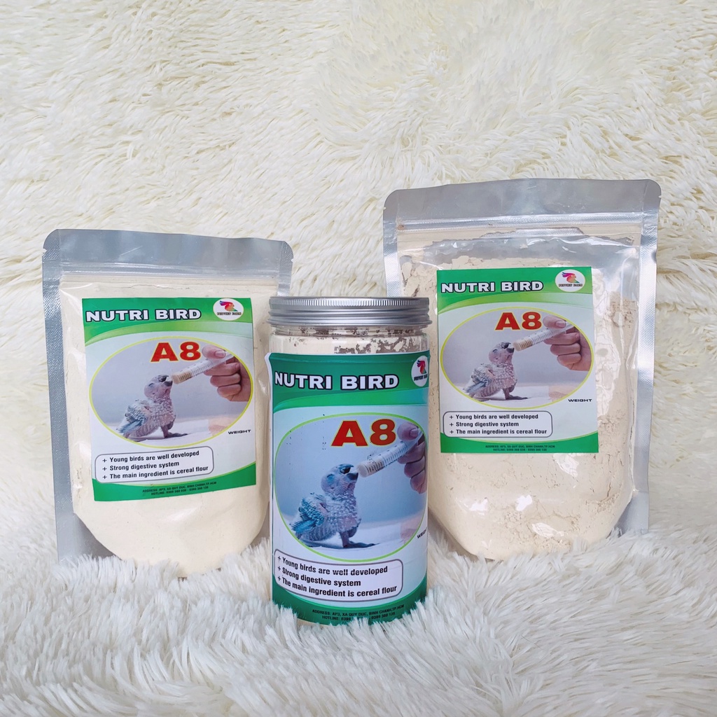 Bột A8 cho vẹt