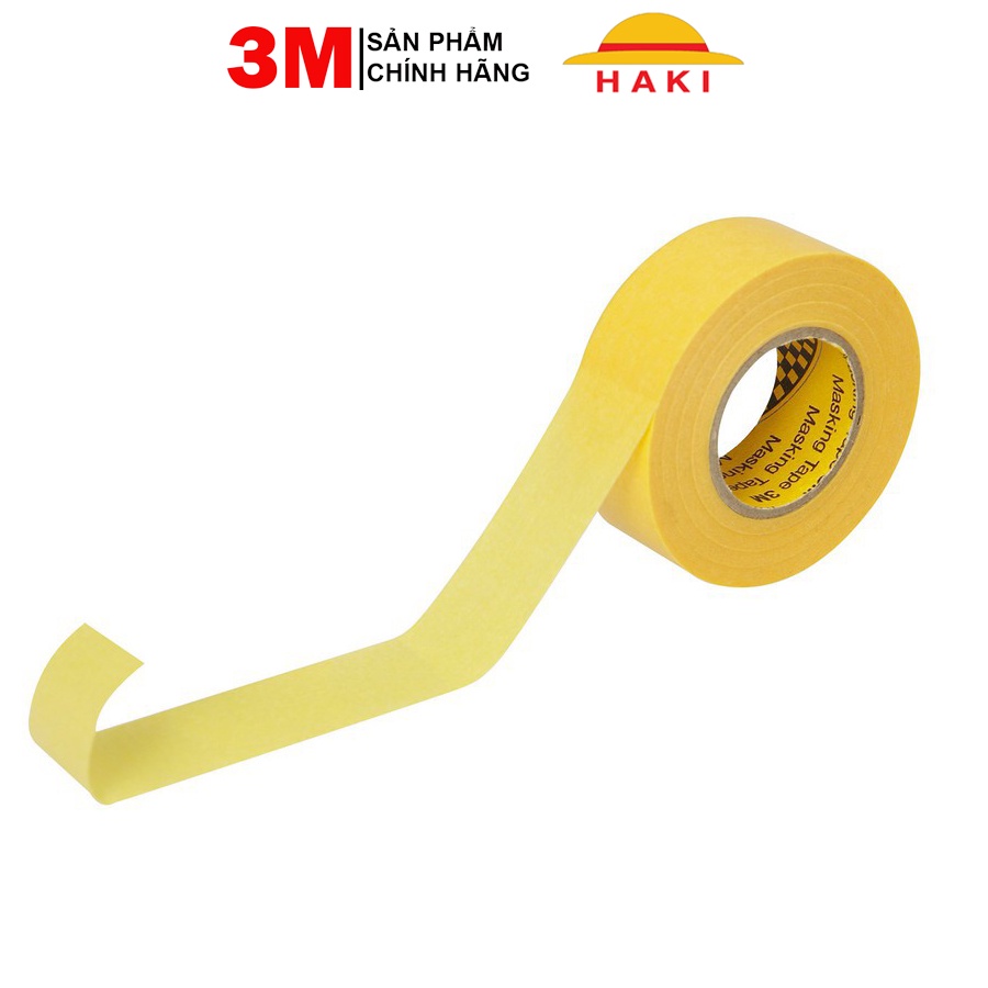 [Mã LIFEAUMAY giảm 10% tối đa 30k đơn 150k] Băng keo giấy 3M, băng keo che sơn 3M Masking Tape