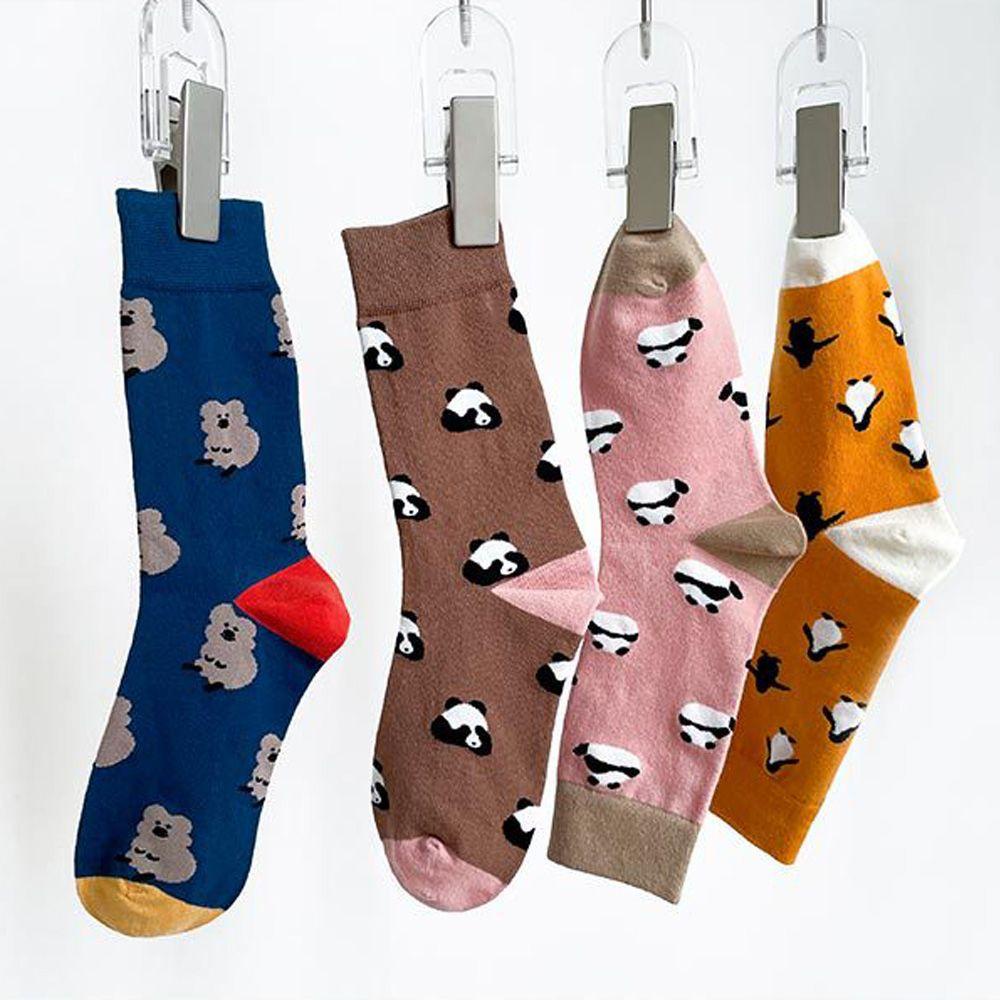 Vớ Cotton Mềm Mại Thoải Mái Họa Tiết Gấu Trúc / Chim Cánh Cụt Thời Trang Thu Đông Cho Tuổi