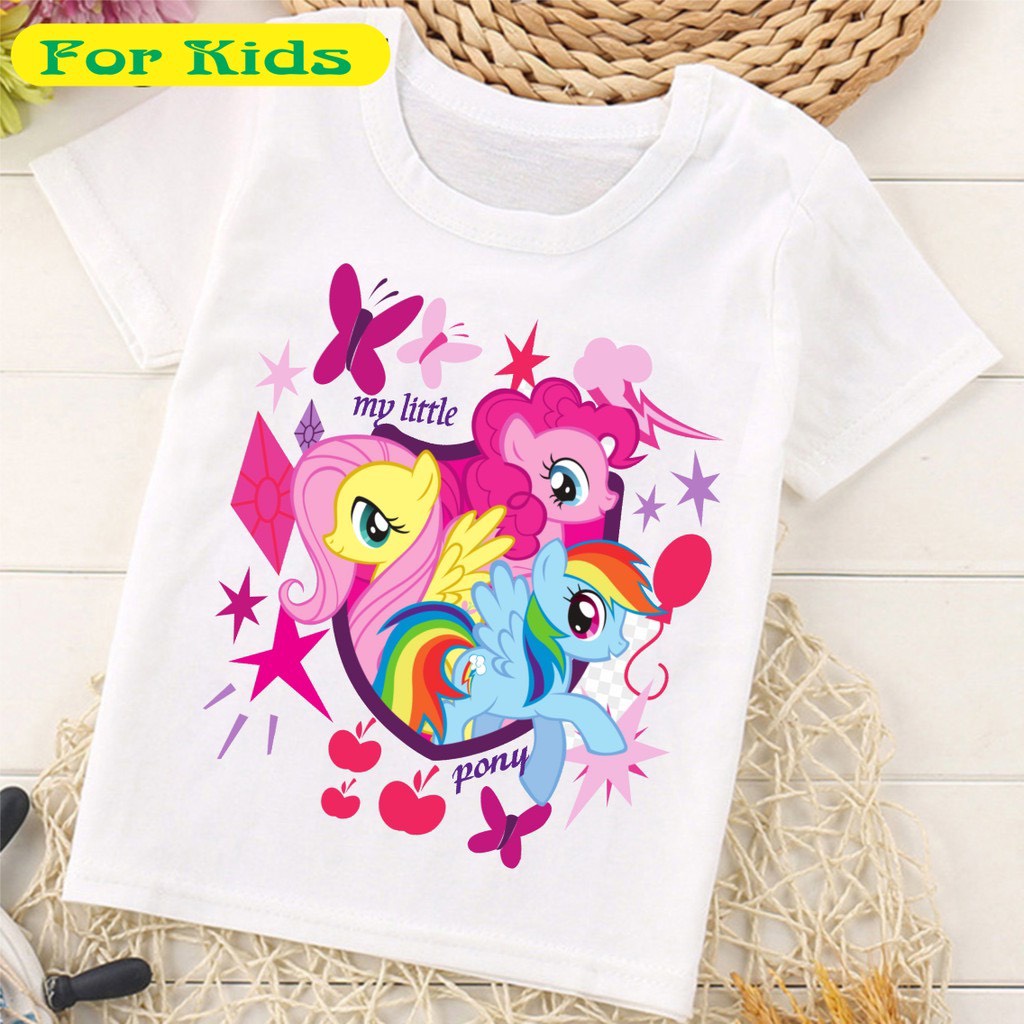 Áo Thun Trẻ Em In Hình Ngựa 1 Sừng Pony Bé Gái Cực Thích | Áo My Little Pony