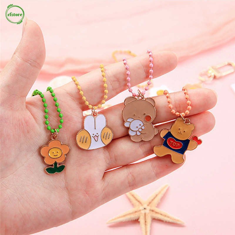 Móc khóa kim loại hình động vật đáng yêu