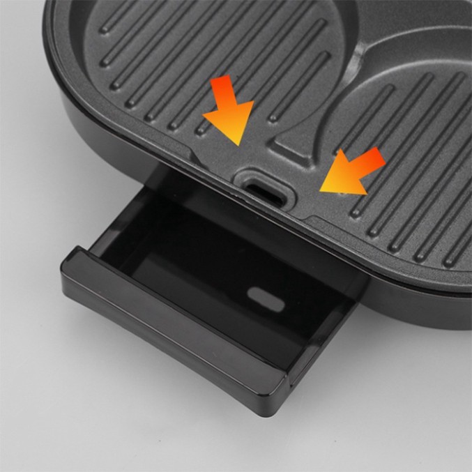 Máy Làm Bít Tết Mini Gia Dụng 750W Máy Làm Bánh Sandwich, Trứng Chiên, Hamburger