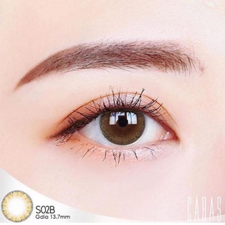 Contact lens không giãn 0 độ màu nâu nhẹ có viền