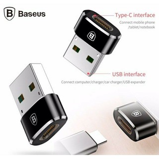 [Ảnh Thật] OTG USB to Type C hãng Baseus,RoCk ( Adapter/Converter Usb Type A to Usb Type C)