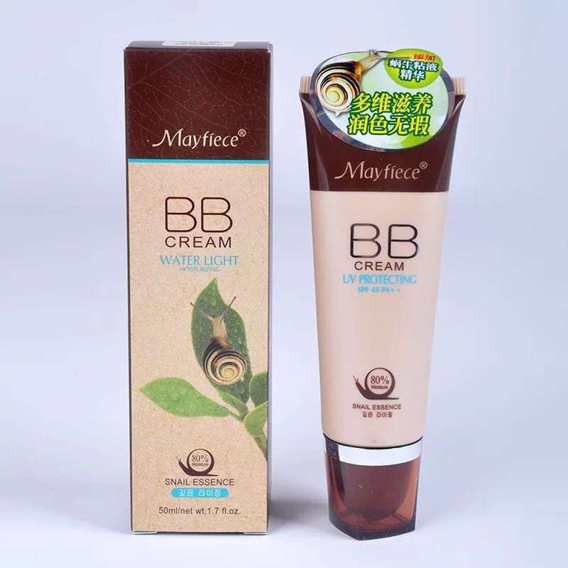 kem nền trắng da BB Cream Water Light Mayfiece Snail tinh chất ốc sên Hàn Quốc 50ml