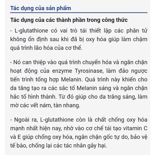 [ Chính hãng] Glutathion 1600mg lọ 60 viên