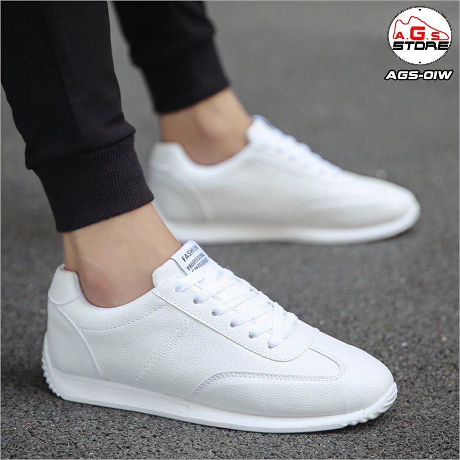 [💥FREESHIP💥]Giày Da Trắng Nam Thể Thao Cao Cấp - Giày Nam Cổ Thấp Đẹp Giá Rẻ Trẻ Trung Bảo Hành 12 Tháng | BigBuy360 - bigbuy360.vn