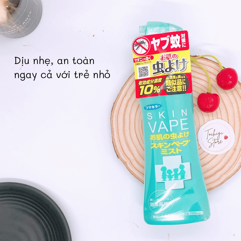 Xịt chống muỗi và côn trùng Skin Vape Nhật Bản 200ml