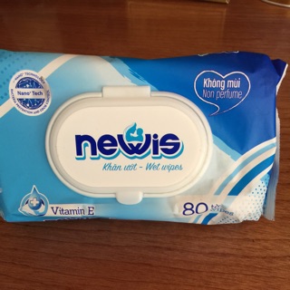 Set 3 gói giấy ướt NEWIS 80 tờ