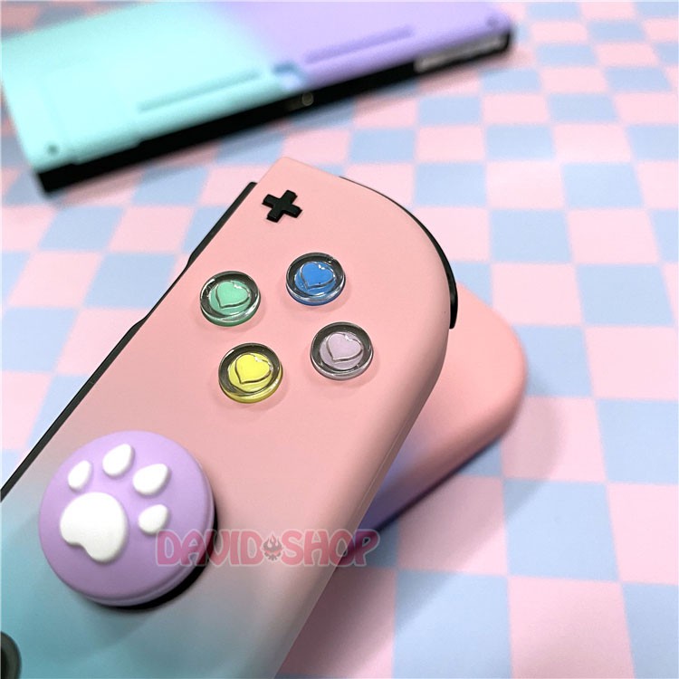 Nút trong suốt hình chìm trái tim cao cấp cho tay cầm Joy-Con - Nintendo Switch