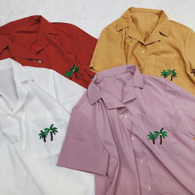 ÁO SƠ MI CỔ VEST THÊU CUTE 🎖 | BigBuy360 - bigbuy360.vn