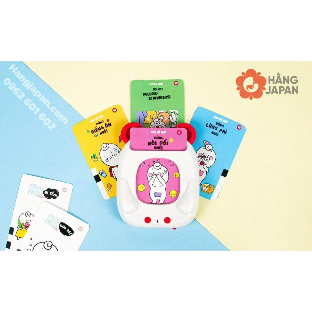 Máy đọc truyện Kennen song ngữ cho bé, máy kể chuyện thông minh Miu bé nhỏ - BH 6 THÁNG