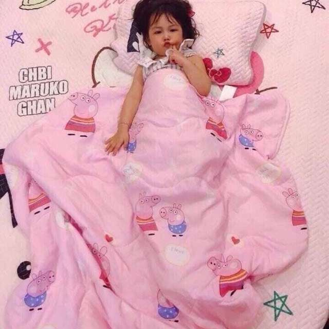 Chăn đũi trẻ em Zara Home hoạ tiết heo peppa BN1616