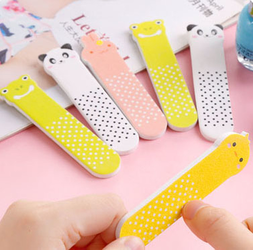 [Hàng mới về] Set 10 thanh dũa móng tay họa tiết động vật đa dạng đáng yêu