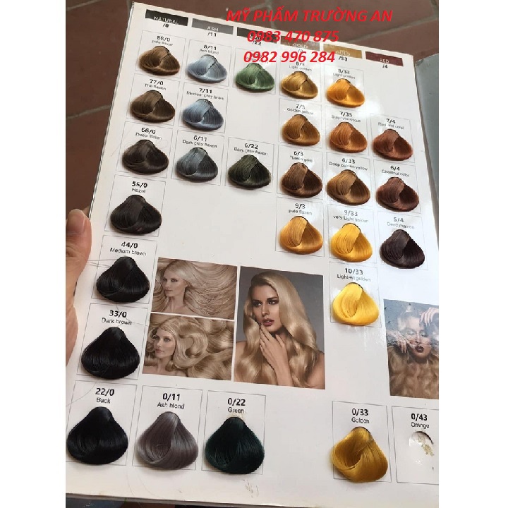 Màu Nhuộm Tóc Nataki Collagen 100ml Cho salon