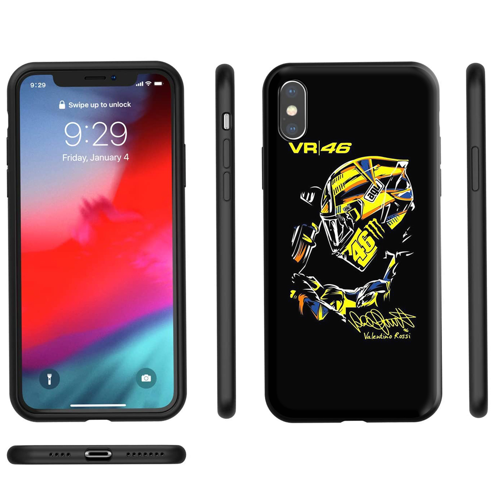 Silicone Ốp Điện Thoại tpu Silicon Mềm Hình valentino rossi vr46 Cho iphone 12 / 12 mini / 12 pro / 12 pro max / 6 6s plus 102