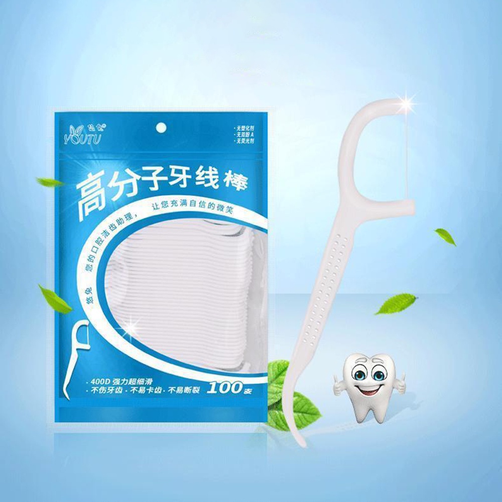 Set 100 tăm chỉ nha khoa tiện dụng