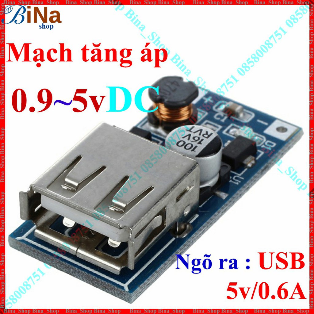 Mạch tăng áp 1.2V-5V ra 5V chế sạc dự phòng tiện dụng