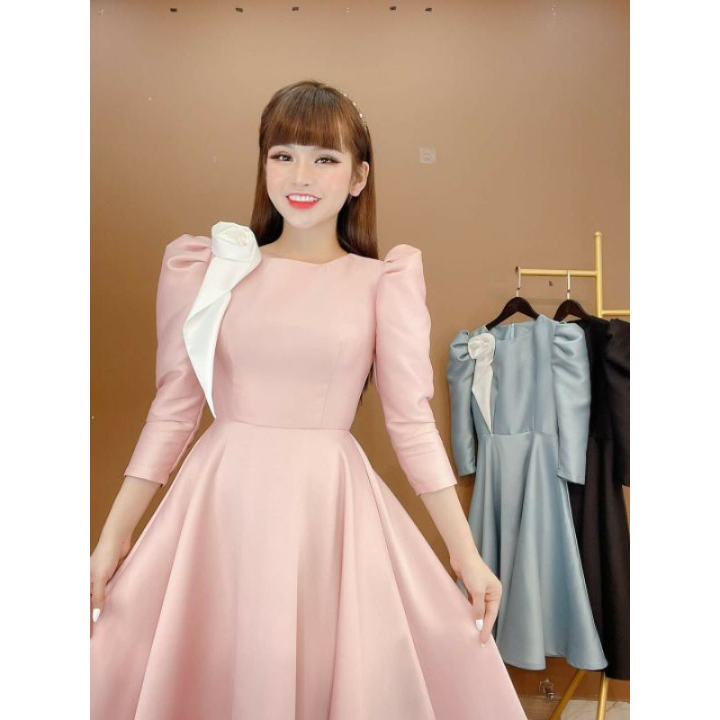 Đầm vàng xòe đi tiệc cho nàng, khách chọn live.... ............. | BigBuy360 - bigbuy360.vn